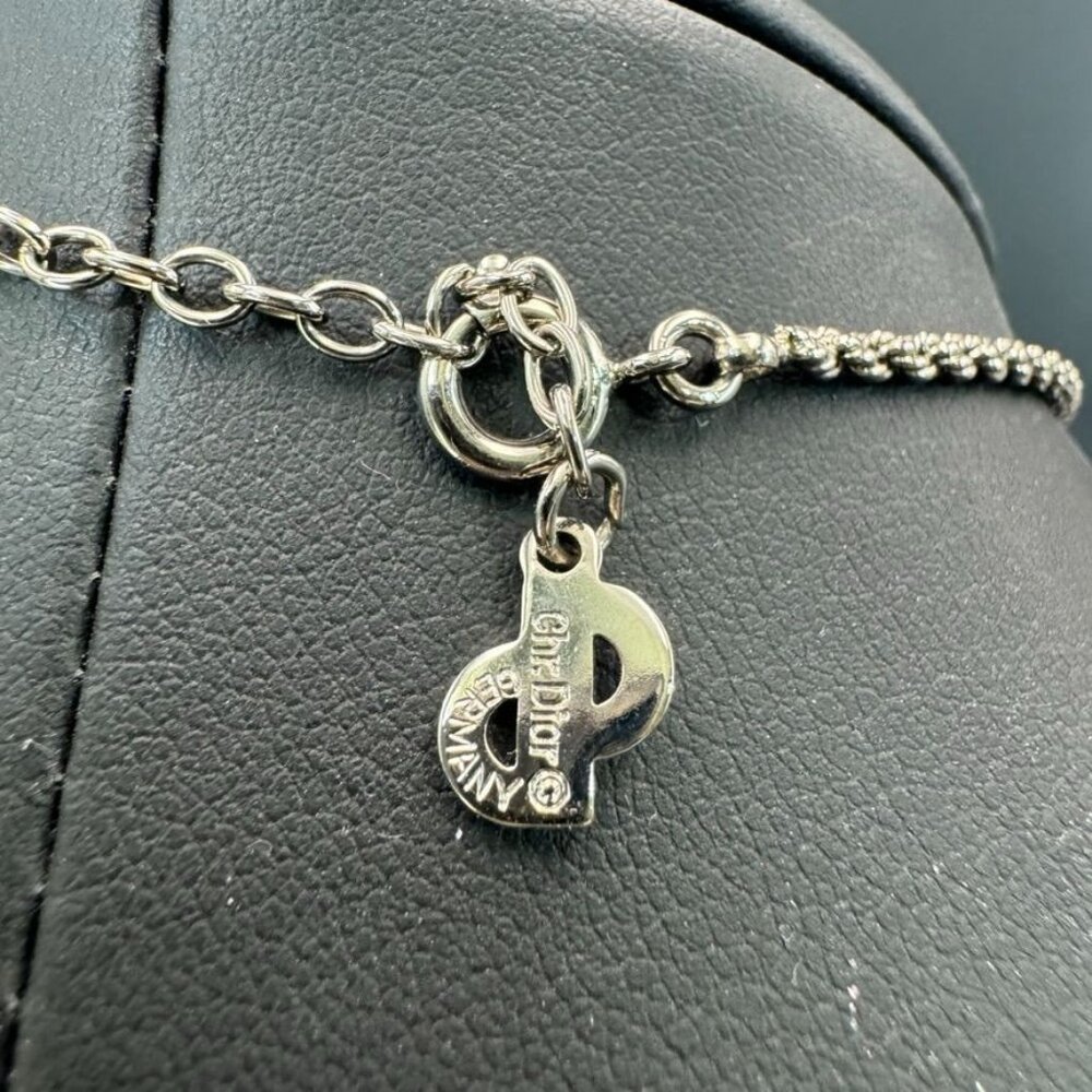 Christian Dior of Germany 15" Drop Circular Crystal and Faux Pearl Necklace - Picture 5 of 5